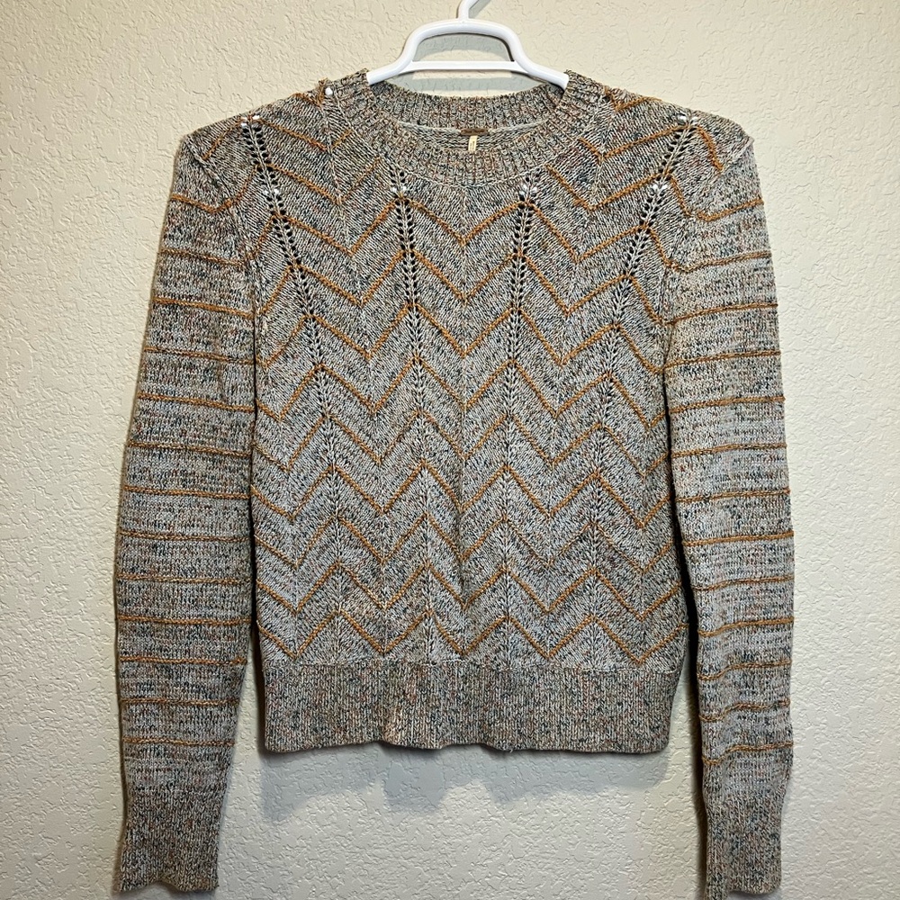 Free People Marled Knit Sweater
